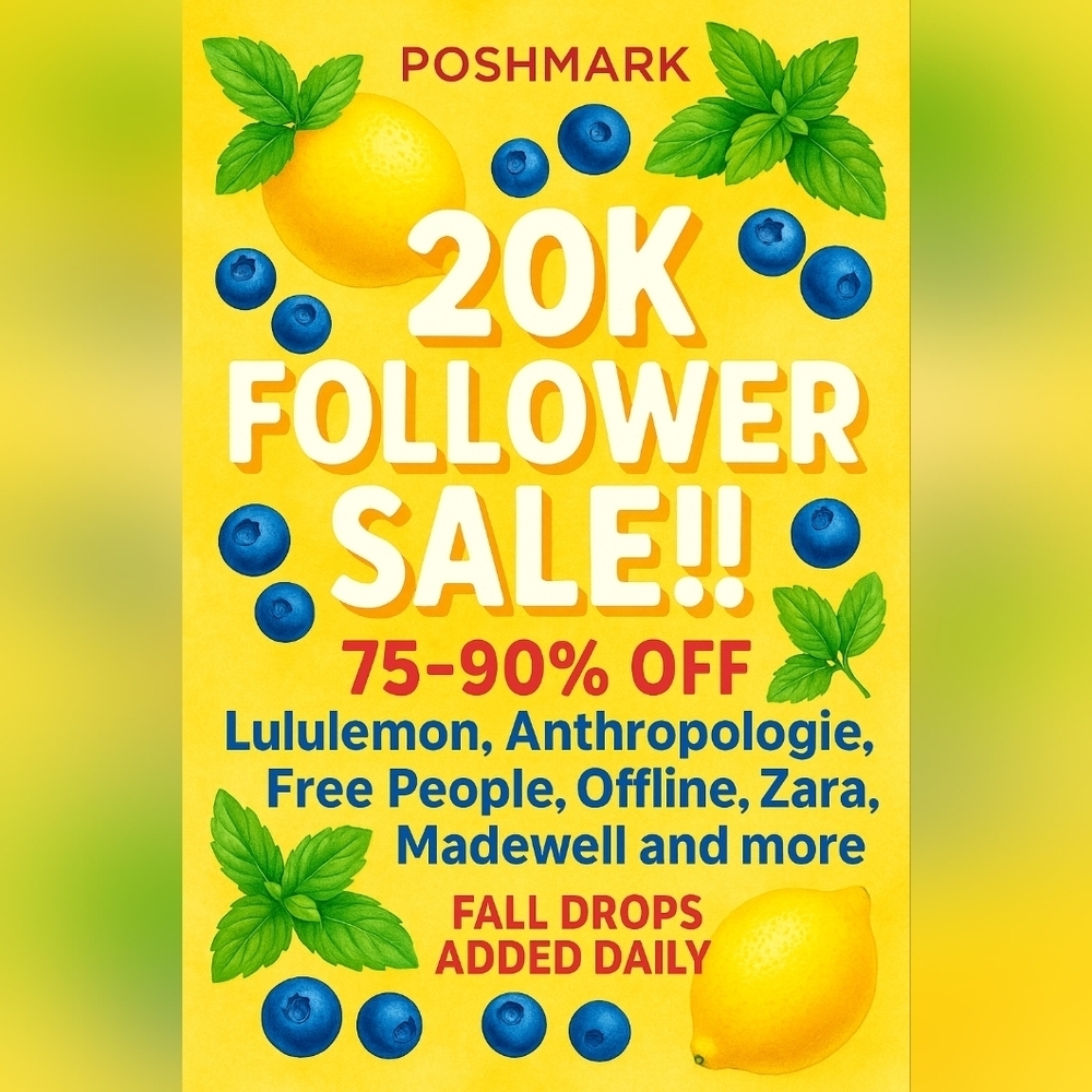 20K Follower Sale!!! Ask About Discounted Shipping. Bundle....Bundle....